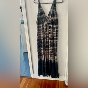 Gypsy 05 tie dye maxi dress Large Boho Anthro nwot
